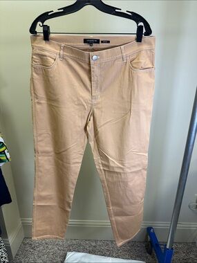 Lafayette 148 New York Straight-Leg Jeans in Camel-Tan
